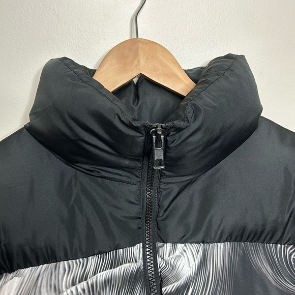 ASOS Collusion Puffer Jacket In Multi Print Mens Black And White Size L - Picture 4 of 11